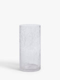 John Lewis ANYDAY Crackle Cylinder Vase Clear, UK version