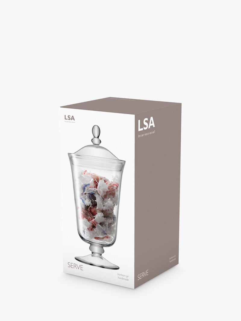 LSA International bonbon jar clear H37cm, imported from the UK