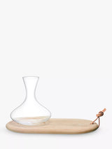 John Lewis LSA International Wine Glass Carafe & Oak Wood Cheese Board Set, 1.4L- Buy online at McGrocer