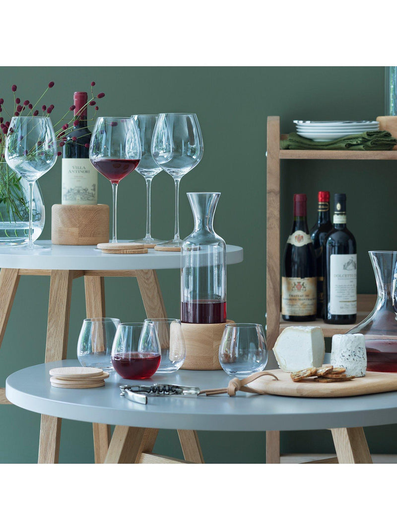 LSA International glass carafe and cheese board set, UK version