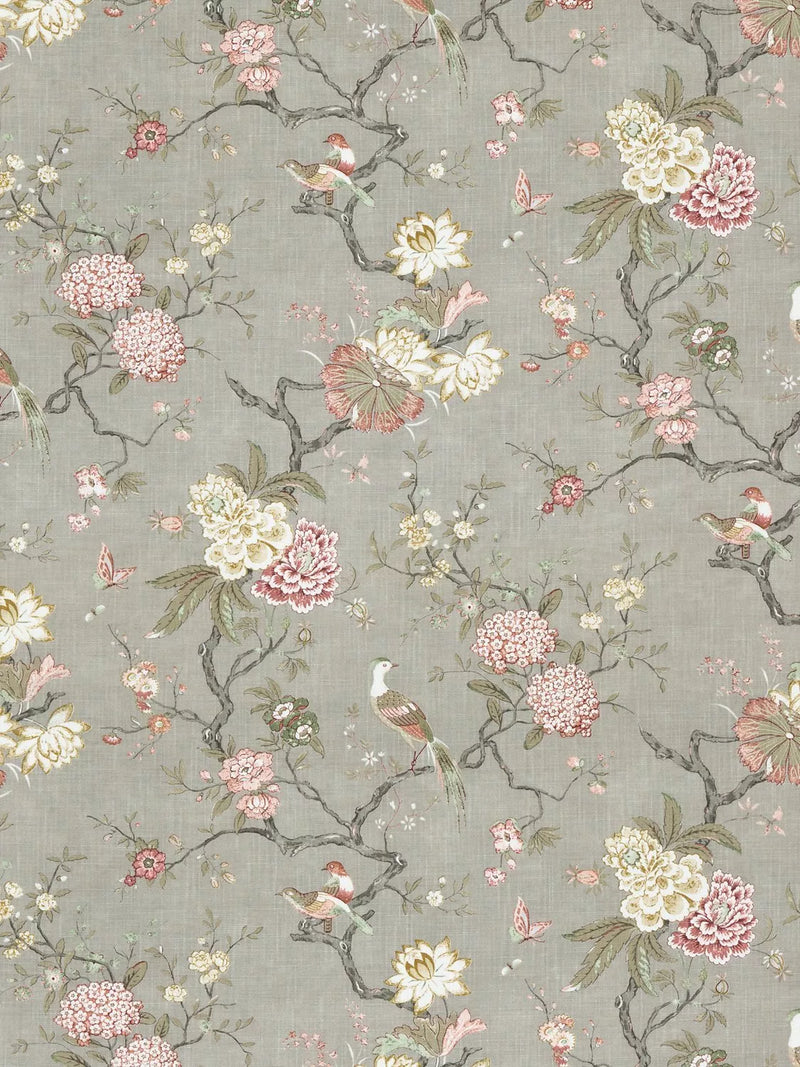 GP & J Baker Oriental Bird Furnishing Fabric