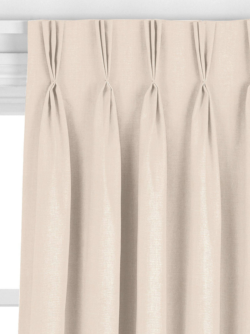 John Lewis made to measure linen look chalk curtains (British brand)