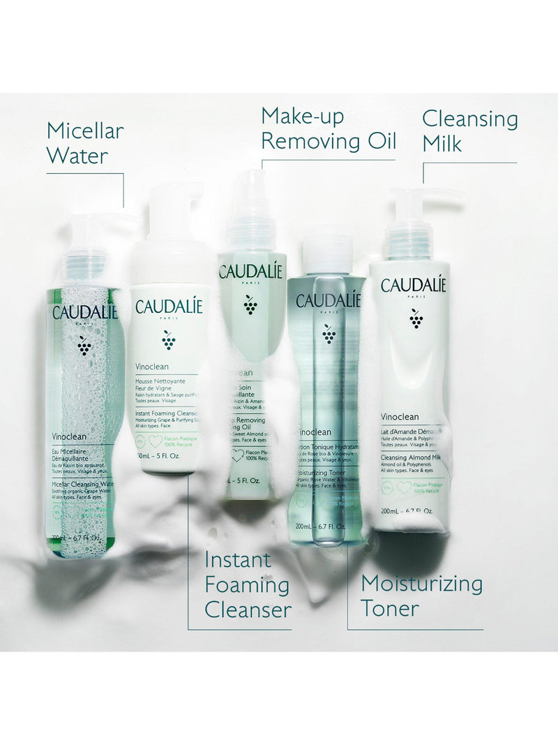 Caudalie gentle cleansing almond milk 200ml, imported from the UK