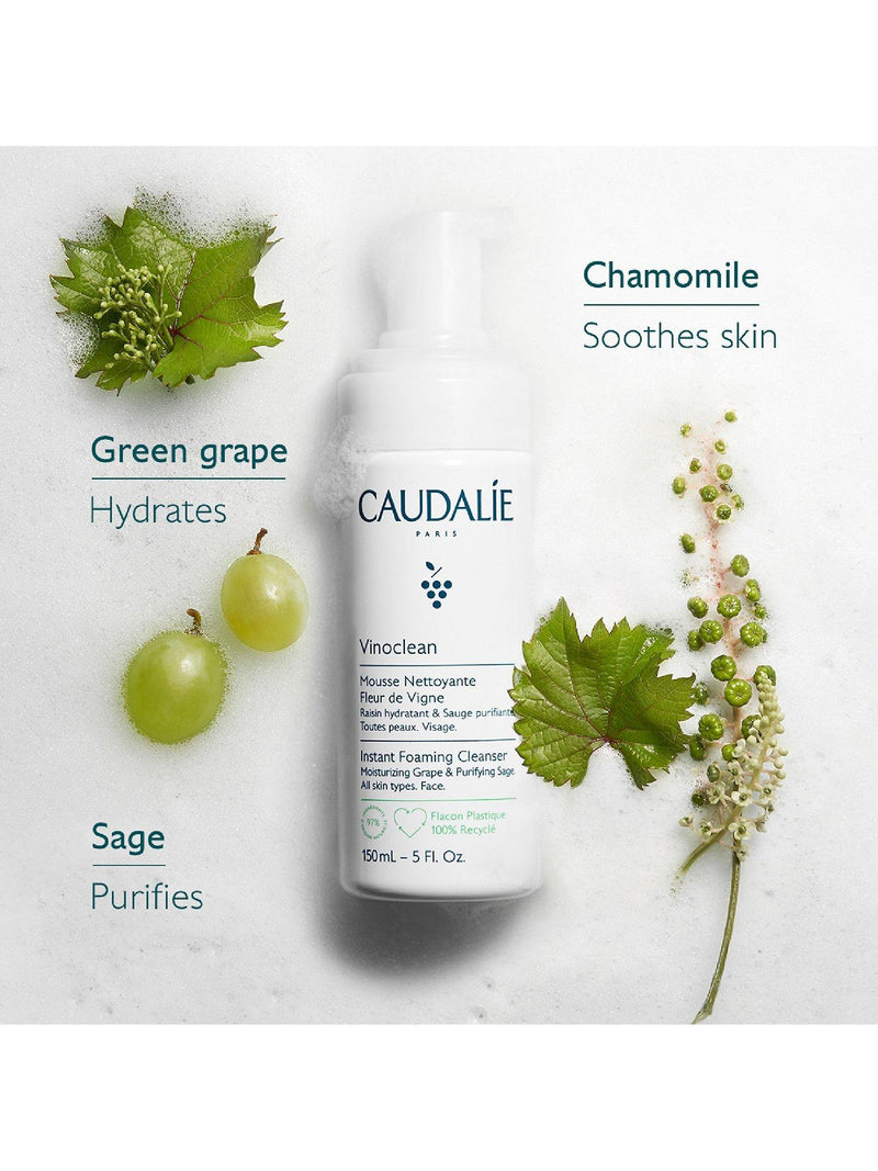 Caudalie Vinoclean gentle foam cleanser 150ml - British product