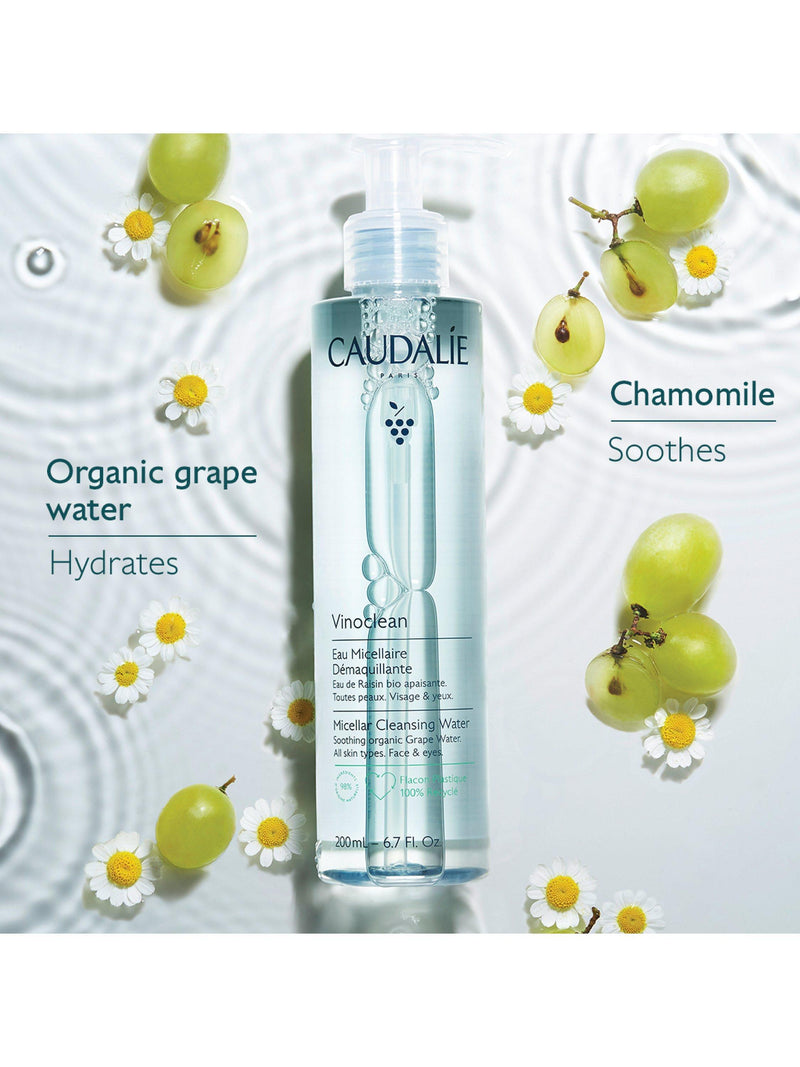 Caudalie Vinoclean Cleansing Micellar Water 200ml - British product