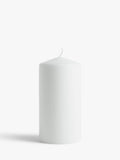 John Lewis white pillar candle 1.2kg from British brand