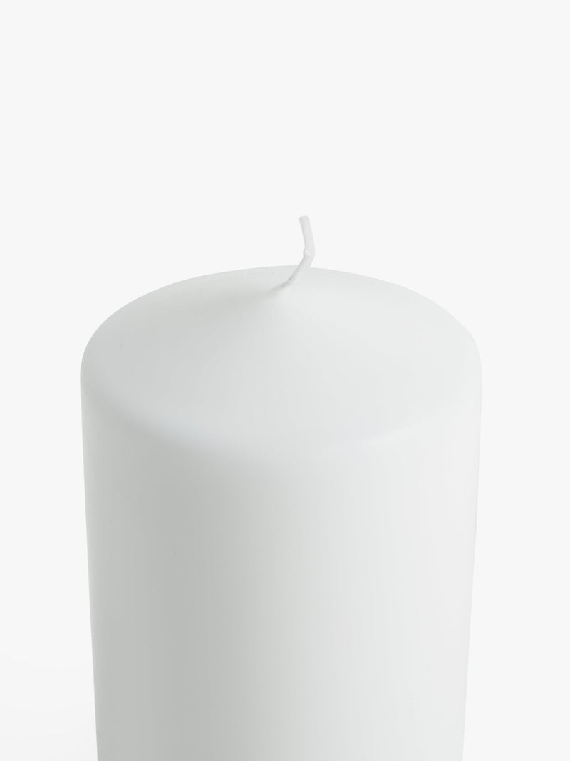 John Lewis white pillar candle 1.2kg from British brand