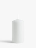 John Lewis pillar candle white 532g (British brand)