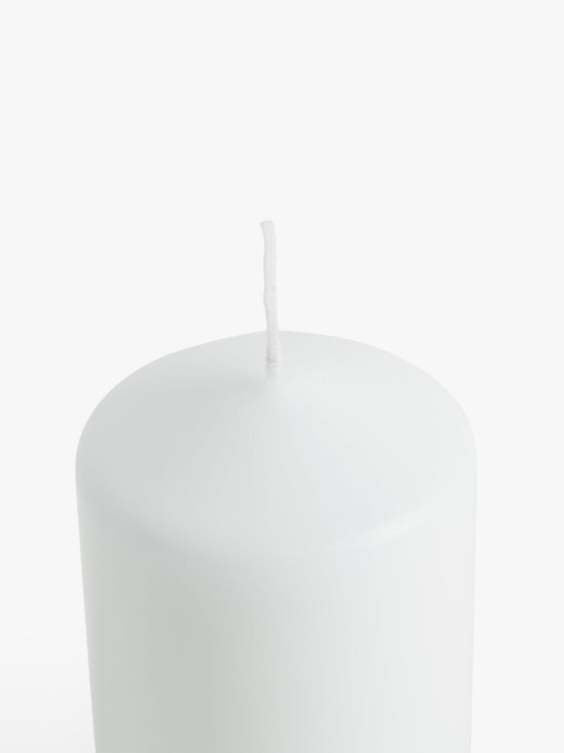 John Lewis pillar candle white 532g (British brand)