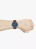 Tommy Hilfiger men's chronograph watch 44mm leather strap, imported from the UK