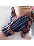 Sophie Conran garden gloves with leather trim (British brand)