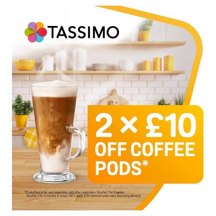 Bosch Tassimo Joy pod coffee machine black, UK version