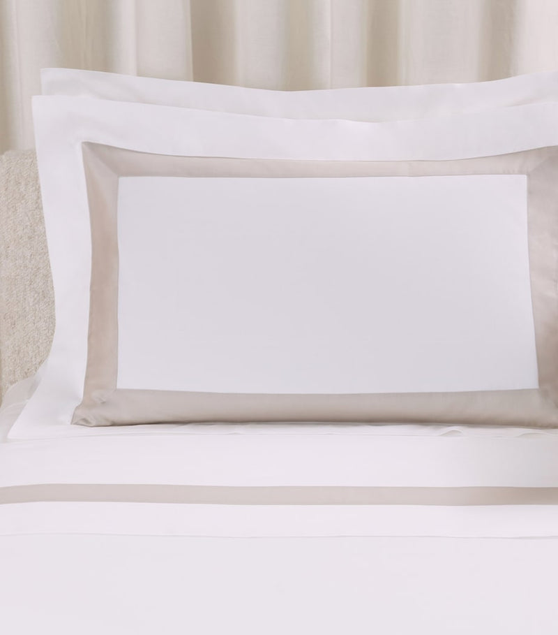 Frette Cotton Breeze Border Oxford pillowcase 51x71cm - British product