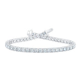 Costco UK 7.00ctw Round Brilliant Cut Diamond Tennis Bracelet, 18ct White Gold- Buy online at McGrocer