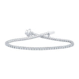 Costco UK Costco Round Brilliant Cut Diamond Tennis Bracelet 18ct White Gold Length 17.7cm- Buy online at McGrocer