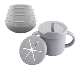 Costco UK EasyTots Dinky Cup and Sippy Cup Bundle Baby Weaning Cups, 2 Pack in Grey & Mauve- Buy online at McGrocer