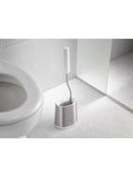 Joseph Joseph Flex Lite stainless steel toilet brush with flexible D-shaped head, UK version