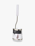 Joseph Joseph Flex Lite stainless steel toilet brush with flexible D-shaped head, UK version
