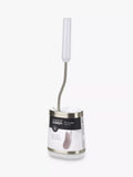 Joseph Joseph Flex Lite stainless steel toilet brush with flexible D-shaped head, UK version