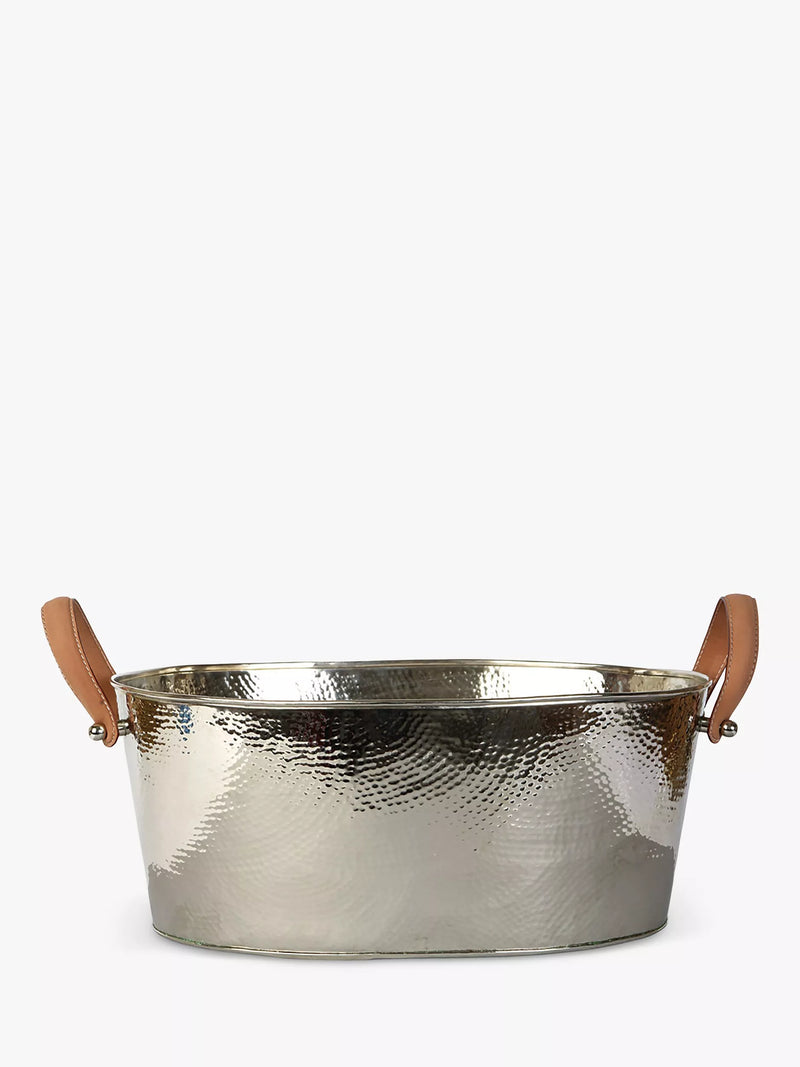 Culinary Concepts leather-handled champagne bath 6 bottle capacity, imported from the UK
