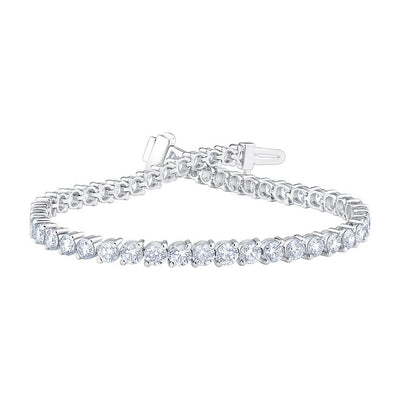 Costco UK Diamond Tennis Bracelet White Gold 6.00ctw- Buy online at McGrocer