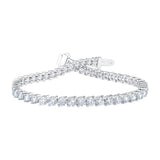 diamond tennis bracelet 6.00ctw 18ct white gold, imported from the UK