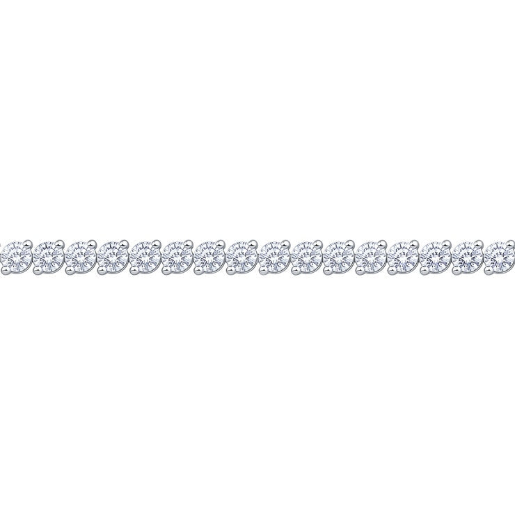 diamond tennis bracelet 6.00ctw 18ct white gold, imported from the UK