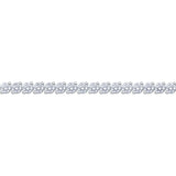 diamond tennis bracelet 6.00ctw 18ct white gold, imported from the UK