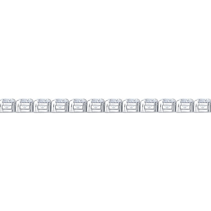 diamond tennis bracelet 6.00ctw 18ct white gold, imported from the UK