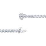 diamond tennis bracelet 6.00ctw 18ct white gold, imported from the UK