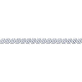 diamond tennis bracelet 6.00ctw 18ct white gold, imported from the UK
