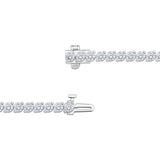 diamond tennis bracelet 6.00ctw 18ct white gold, imported from the UK