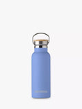 Treat Republic Personalised Stainless Steel & Bamboo Drinks Bottle, 500ml, Black