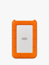 John Lewis LaCie Rugged External Hard Disk Drive 1TB USB Type-C Orange- Buy online at McGrocer