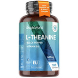Superdrug WeightWorld L-Theanine Supplement 401mg 180 Vegan Capsules- Buy online at McGrocer