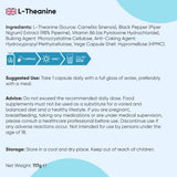 WeightWorld L-Theanine supplement 401mg 180 vegan capsules - British product