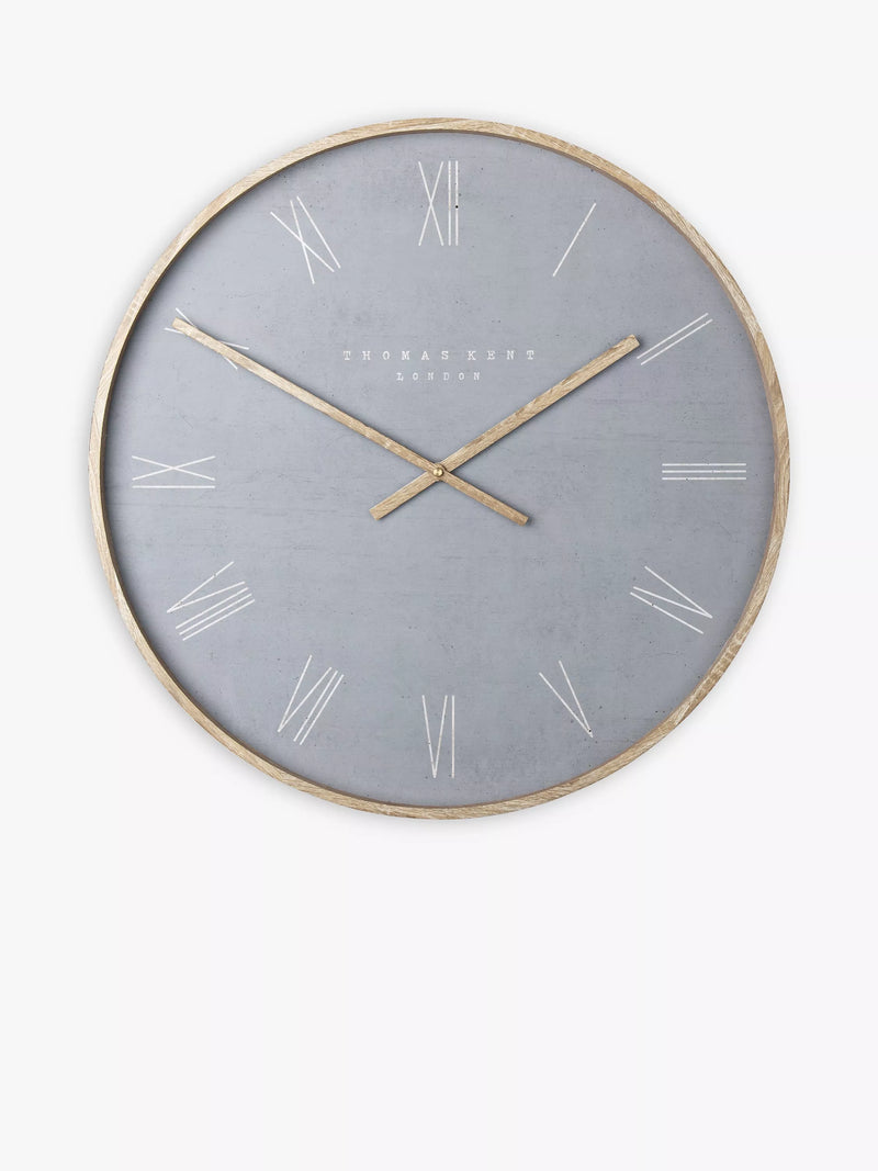 Thomas Kent Nordic Roman numeral wall clock 53cm, UK version