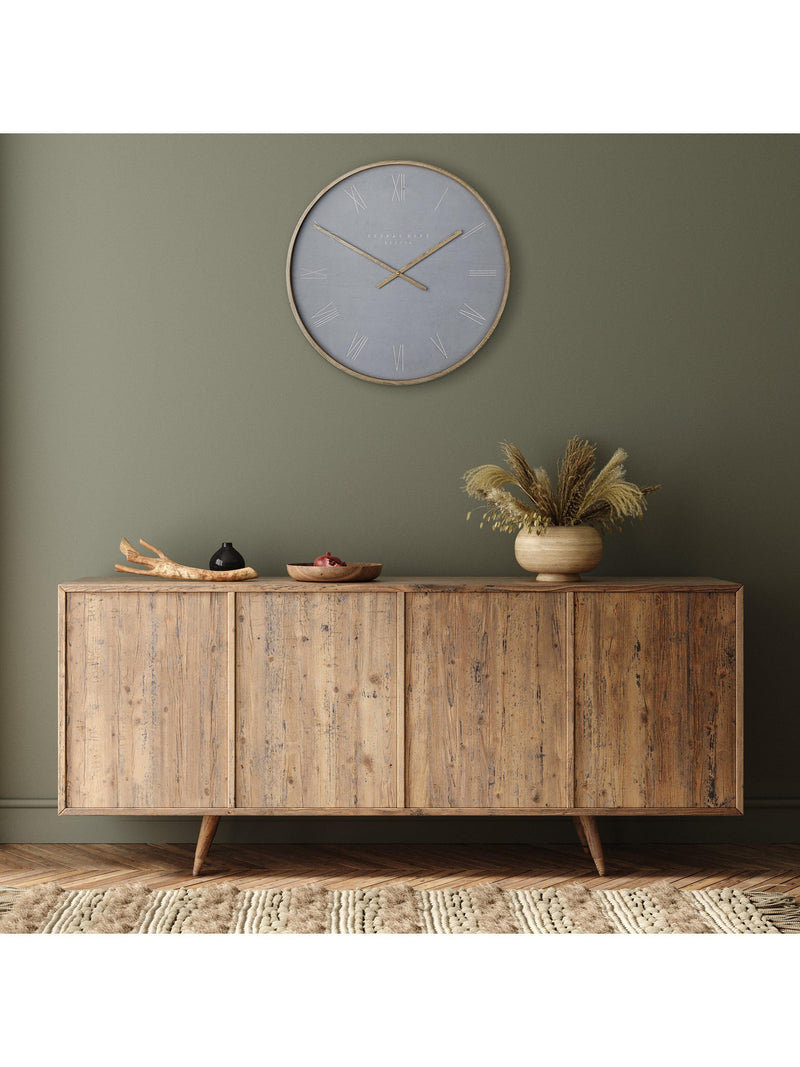 Thomas Kent Nordic Roman numeral wall clock 53cm, UK version