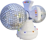 Twin rotating disco ball lamp 31cm (British brand)