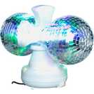 Twin rotating disco ball lamp 31cm (British brand)