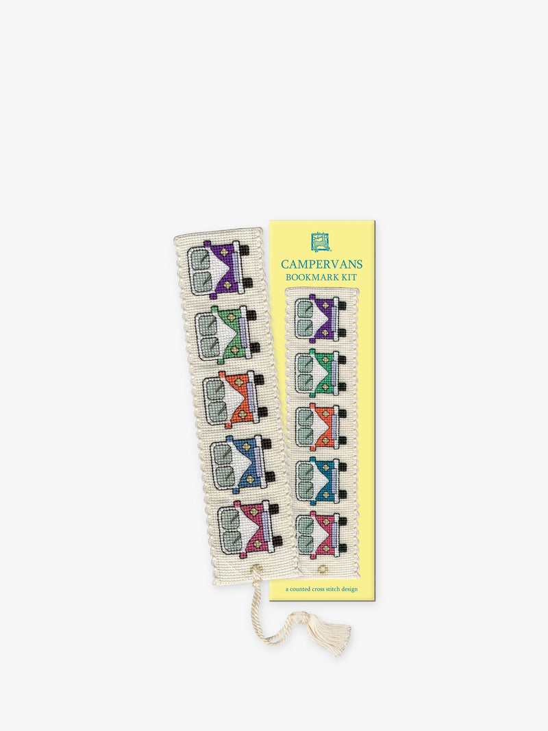 Textile Heritage cross stitch kit for campervan bookmark (British brand)
