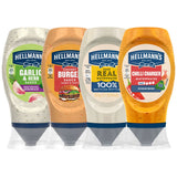 Costco UK Hellmann's Mayo Variety Pack Mixed Sauces 4 x 250g- Buy online at McGrocer