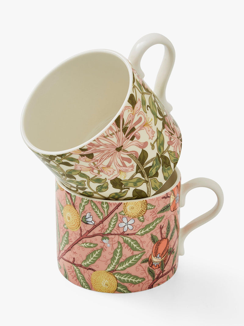 Morris & Co. mugs set Fruit Honeysuckle 340ml, imported from the UK