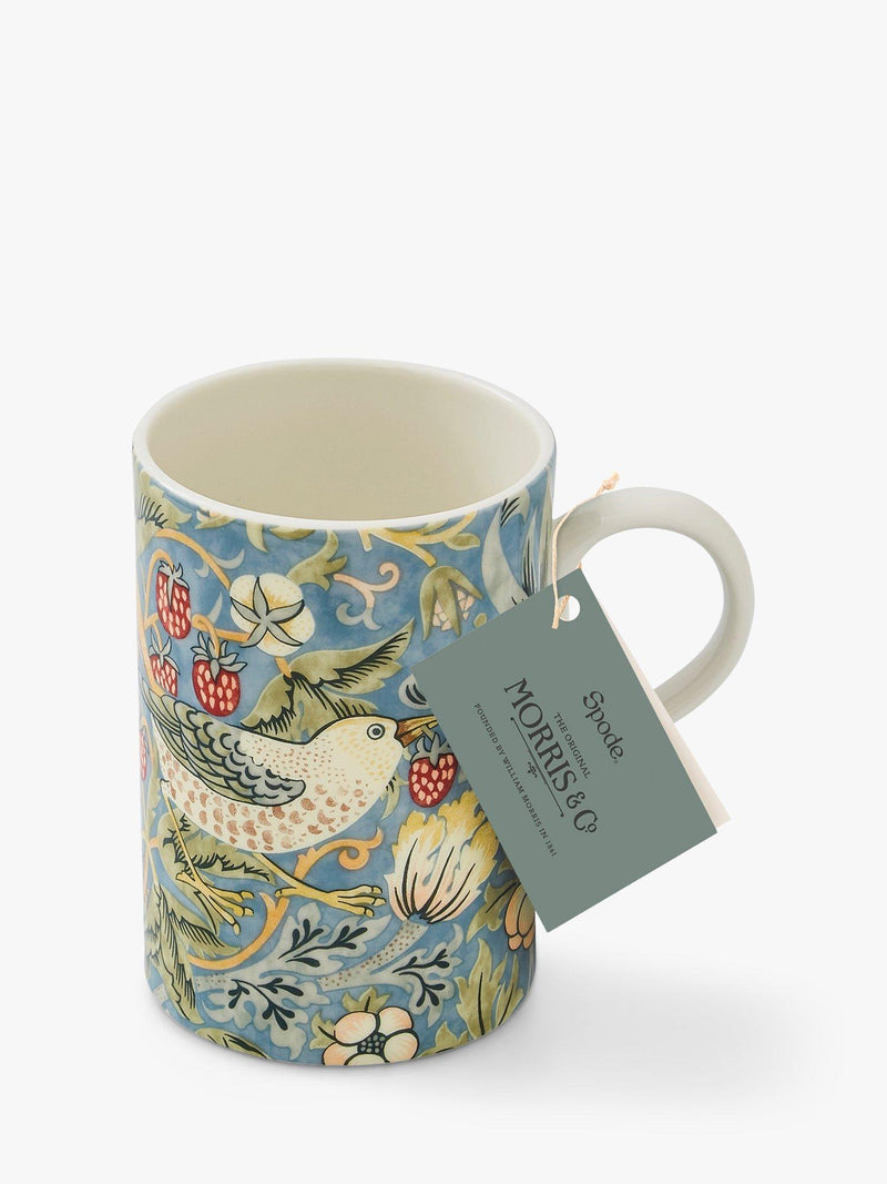 Morris & Co Spode Strawberry Thief porcelain mug 340ml - British product