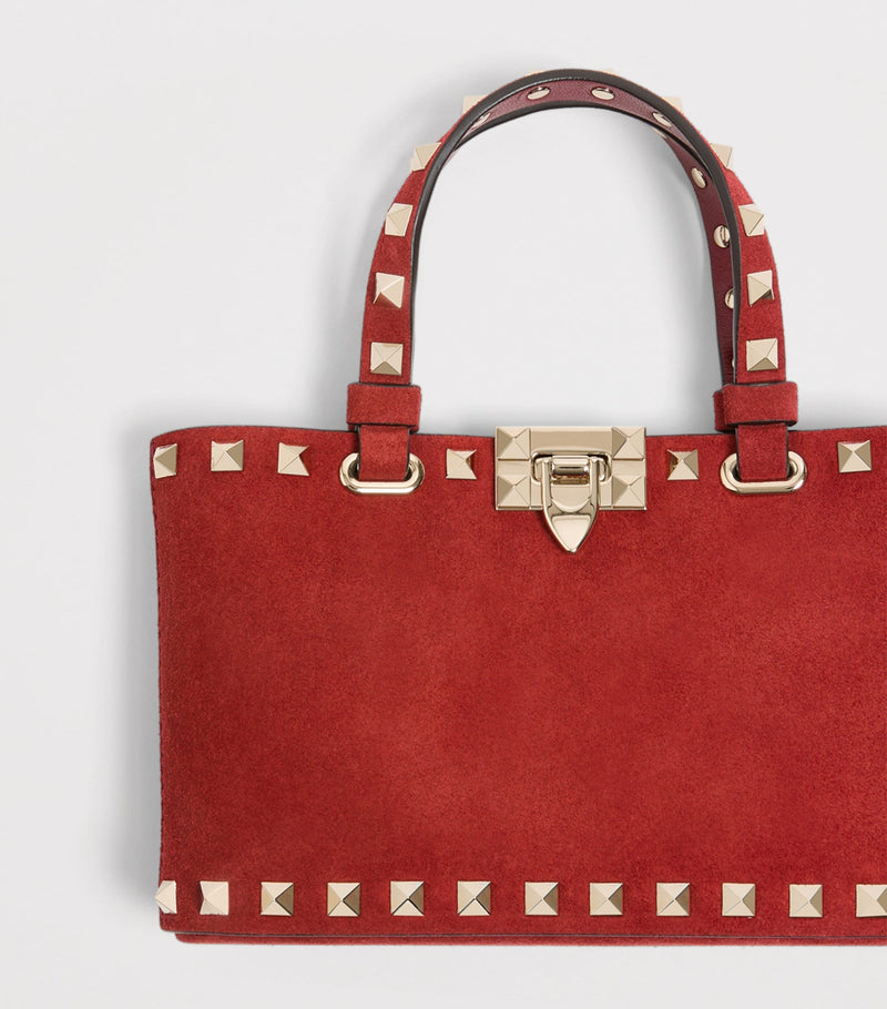 Valentino Garavani mini split-leather Rockstud tote bag (British brand)