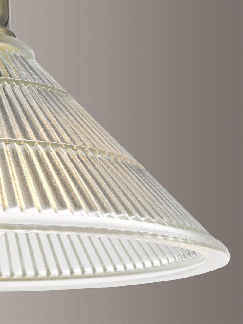 Där Boyd semi-flush prismatic glass ceiling light (British brand)