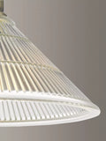 Där Boyd semi-flush prismatic glass ceiling light (British brand)
