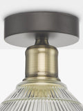Där Boyd semi-flush prismatic glass ceiling light (British brand)