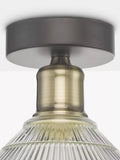 Där Boyd semi-flush prismatic glass ceiling light (British brand)
