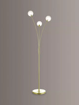 John Lewis Där Avari Floor Lamp, Brass, Tall- Buy online at McGrocer